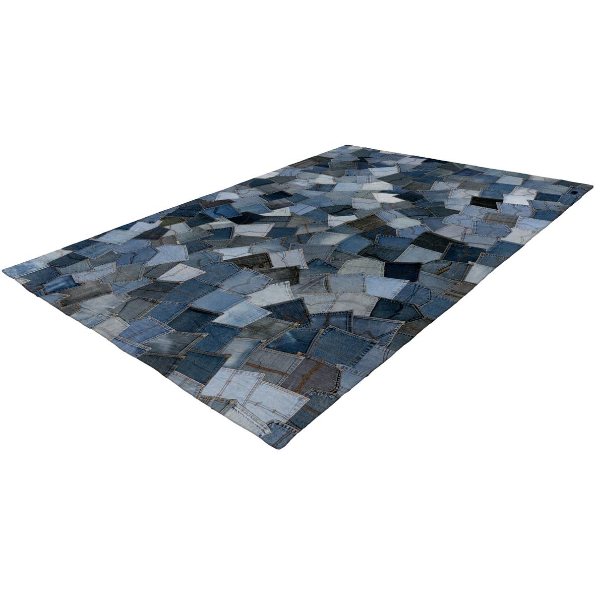 Dywan Denim Pocket 465 niebieski 160 x 230 - obrazek 2
