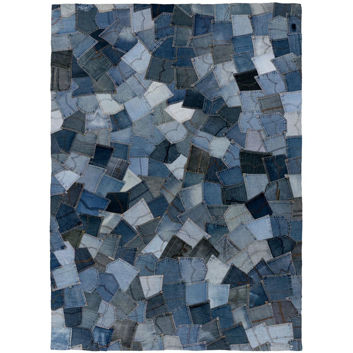 Dywan Denim Pocket 465 niebieski 160 x 230