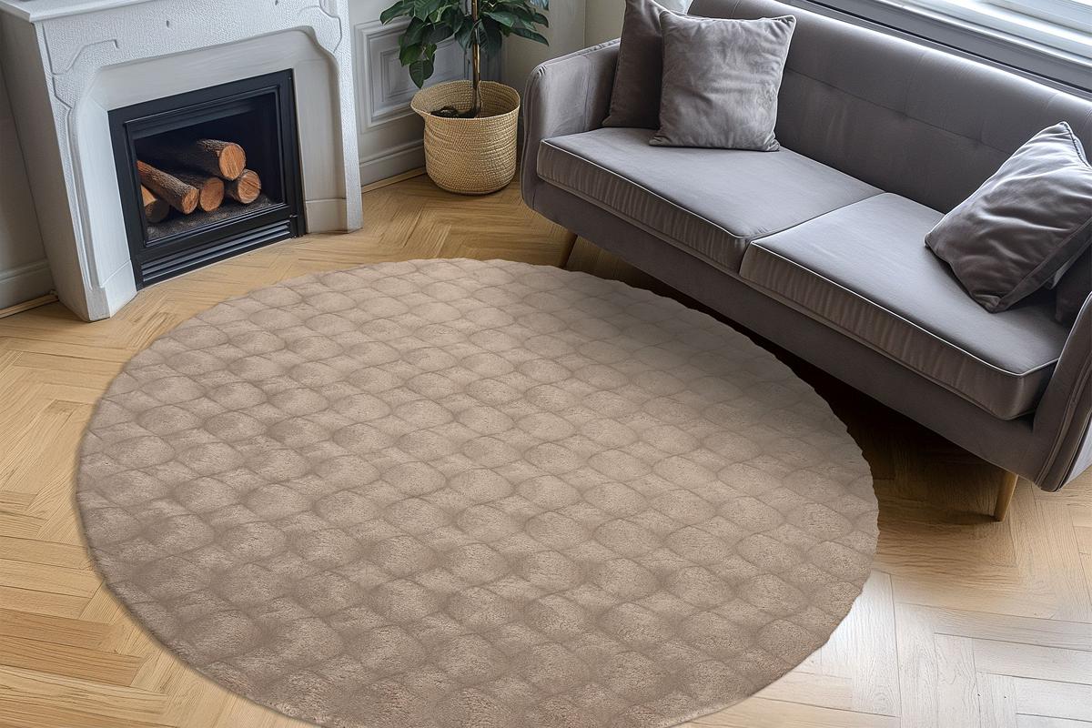 Dywan Diamond Cut 800 beżowy 120 x 120 - obrazek 5