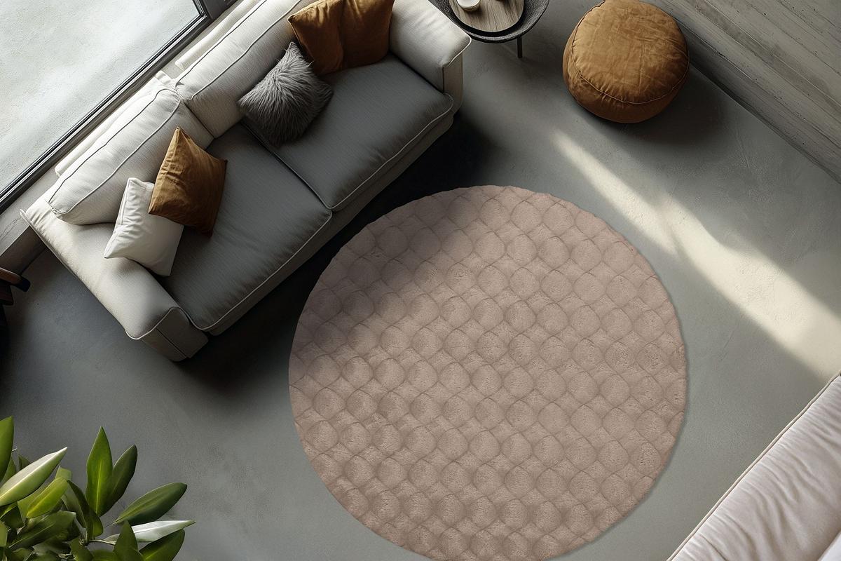 Dywan Diamond Cut 800 beżowy 120 x 120 - obrazek 6