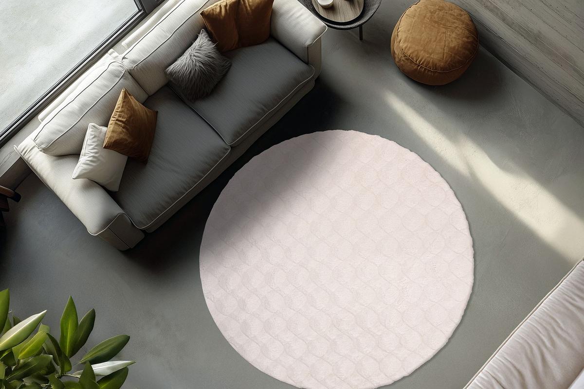 Dywan Diamond Cut 800 kremowy 120 x 120 - obrazek 6