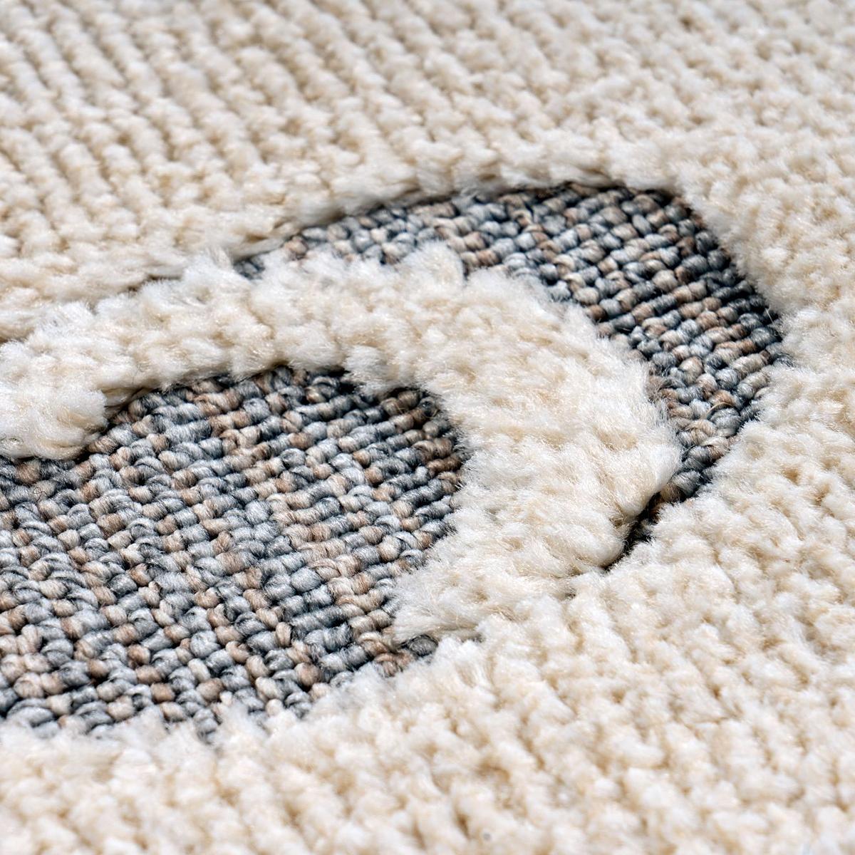 Dywan Fano 396 beżowy 133 x 133 - obrazek 3