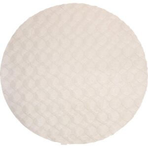 Dywan Diamond Cut 800 Kremowy Okrągły